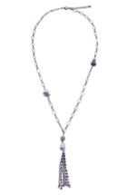 Women's Nakamol Design Chunk Chain Freshwater Pearl Tassel Necklace