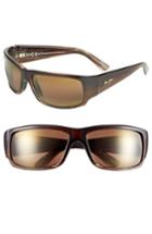 Men's Maui Jim 'world Cup - Polarizedplus2' 64mm Sunglasses - Chocolate Stripe