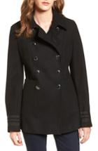 Women's Calvin Klein Grosgrain Double-breasted Peacoat