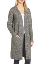 Petite Women's Halogen Open Front Cardigan P - Black