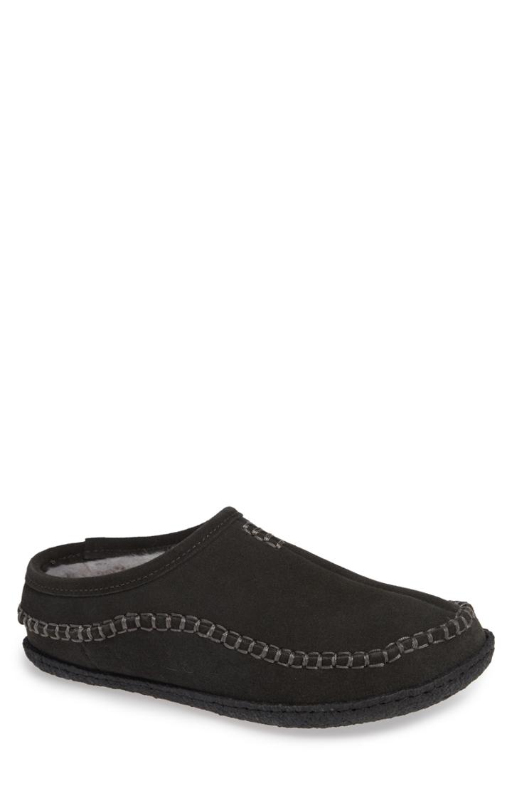 Men's 1901 Winnipeg Slipper With Faux Fur M - Grey