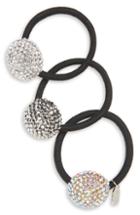 Tasha 3-pack Crystal Ponytail Holders