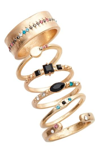 Women's Treasure & Bond Set Of 6 Cocktail Stackable Rings