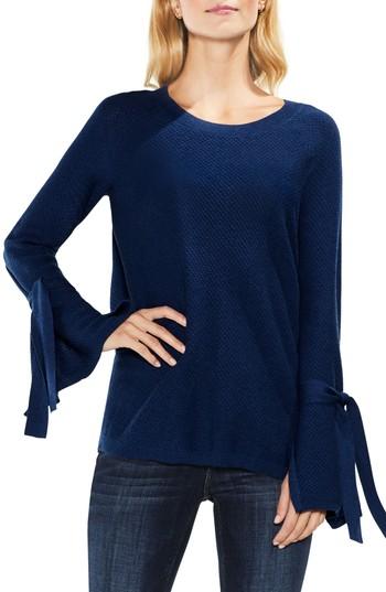 Women's Two By Vince Camuto Texture Stitch Tie-sleeve Top, Size - Pink