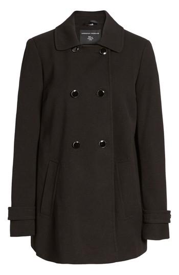 Women's Dorothy Perkins Double Breasted Swing Coat Us / 10 Uk - Black
