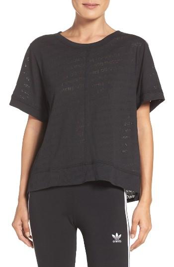 Women's Adidas By Stella Mccartney Climalite Tee - Black