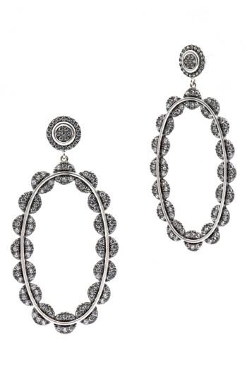 Women's Freida Rothman Cubic Zirconia Oval Drop Earrings
