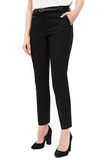 Women's Wallis Belted Slim Khaki Pants Us / 8 Uk - Black