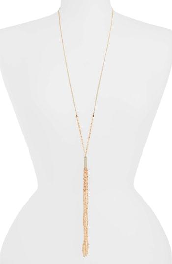 Women's Canvas Jewelry Beaded Tassel Necklace