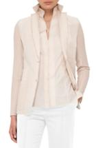 Women's Akris Cotton & Silk Seersucker Jacket - Beige
