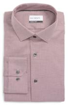 Men's Calibrate Trim Fit Stretch No-iron Solid Dress Shirt .5 - 32/33 - Red