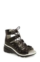 Women's Jambu Milano High-top Wedge Sandal .5 M - Black
