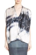 Women's Zero + Maria Cornejo Ani Elliott X-ray Stretch Silk Tank - White