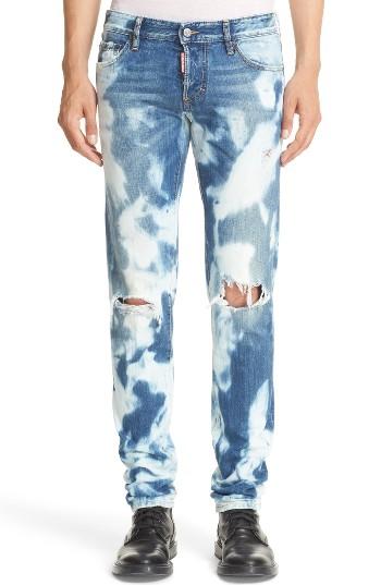 Men's Dsquared2 Ripped Military Glam Jeans