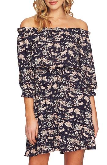 Women's Cece Ivy Off The Shoulder Dress - Coral