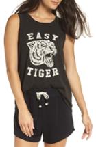 Women's Chaser Easy Tiger Muscle Tee - Black