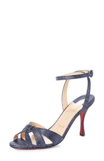 Women's Christian Louboutin Trezuma Sandal Us / 34eu - Blue