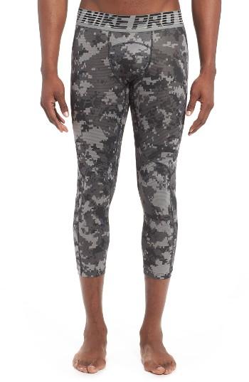 Men's Nike Pro Hypercool Dri-fit Three Quarter Training Tights