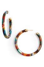 Women's Gas Bijoux Rainbow Mix Open Hoop Earrings