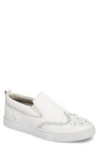 Men's Zanzara Ali Wingtip Slip-on Sneaker .5 M - White