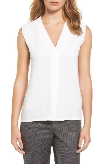 Women's Boss Edrina Crepe & Jersey Blouse