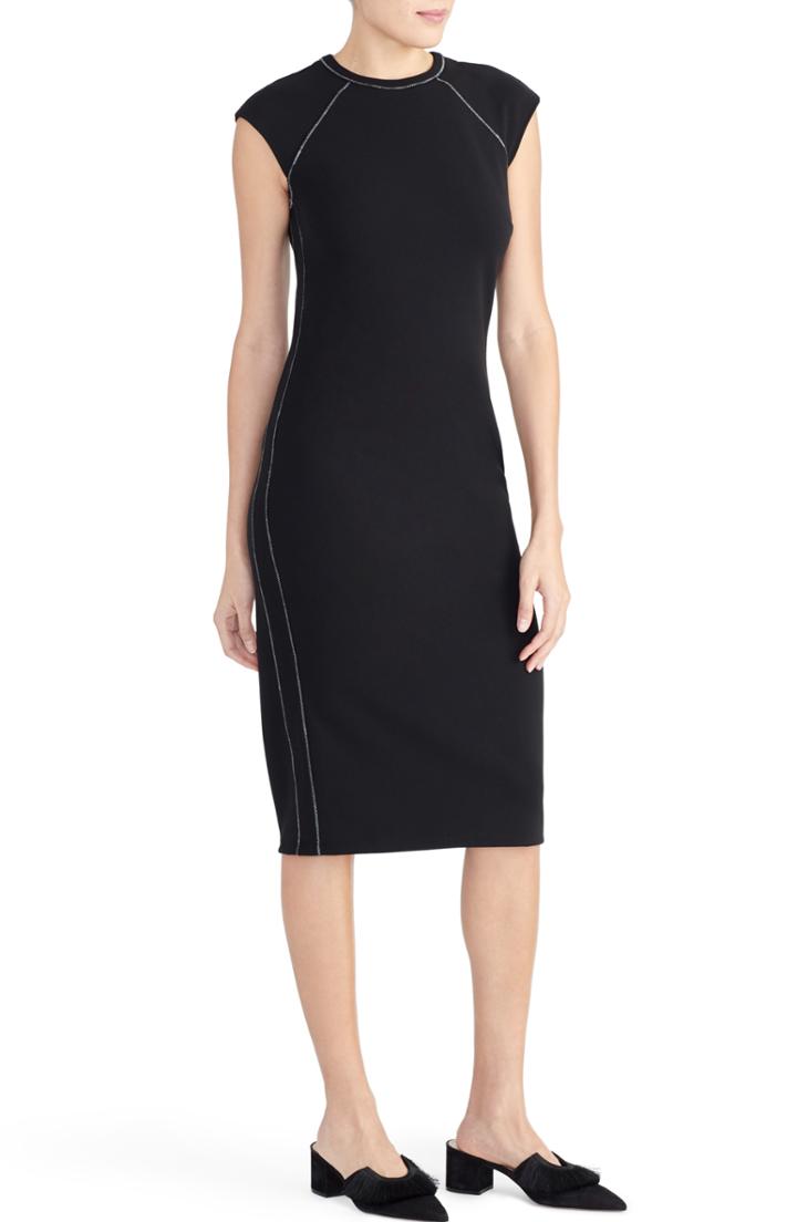 Women's Rachel Roy Collection Contrast Stitch Shift Dress - Black