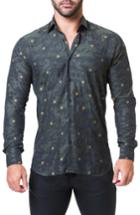 Men's Maceoo Fibonacci Trim Fit Sport Shirt (s) - Grey