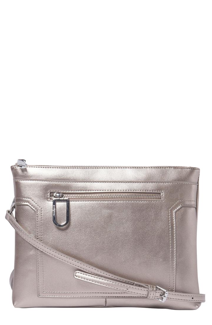 Urban Originals Muse Vegan Leather Crossbody Clutch - Metallic