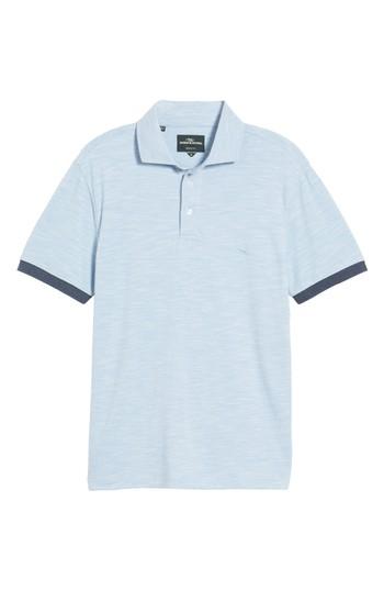 Men's Rodd & Gunn Hampstead Contrast Trim Pique Polo, Size - Blue