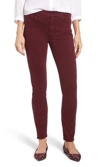 Women's Jen7 Colored Stretch Denim Skinny Jeans - Red