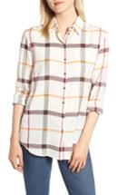 Women's Barbour Oxer Button Front Shirt Us / 8 Uk - Ivory