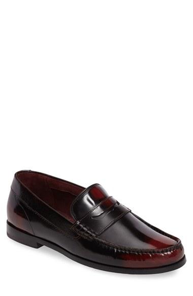 Men's Ted Baker London Rommeo Penny Loafer M - Burgundy