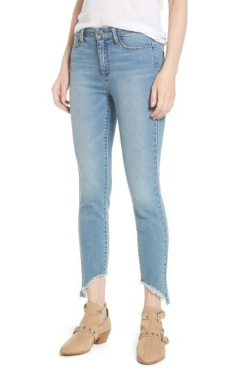 Women's Evidnt Uneven Hem Skinny Jeans - Blue