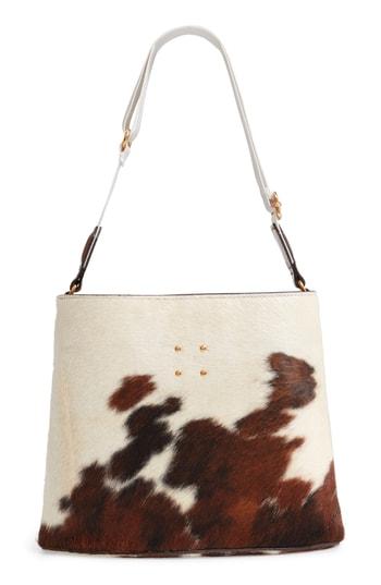Trademark Sybil Genuine Calf Hair Bucket Bag - Brown