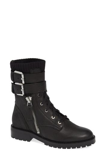 Women's Dolce Vita Wylie Combat Boot M - Black