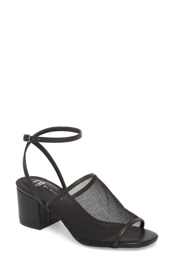 Women's E8 By Miista Jenson Mesh Sandal .5us / 38eu - Black