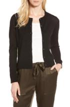 Women's Nordstrom Signature Italian Merino Wool Cardigan - Black