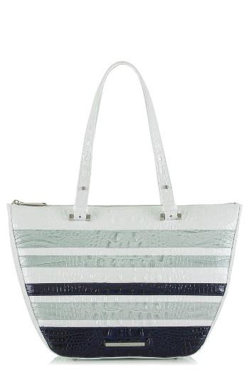 Brahmin Willa Croc Embossed Leather Tote -