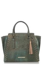 Brahmin Moa Priscilla Leather Satchel - Green