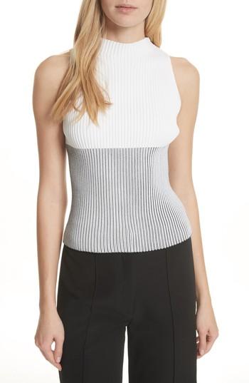 Women's Milly Ribbed Shell, Size - White