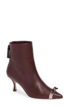 Women's Stuart Weitzman Willa 70 Bow Bootie M - Red