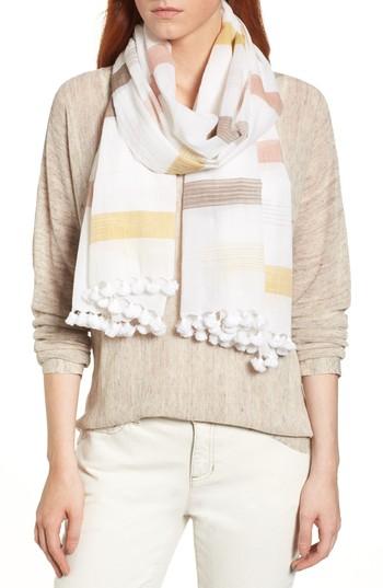 Women's Eileen Fisher Organic Cotton Scarf, Size - Yellow
