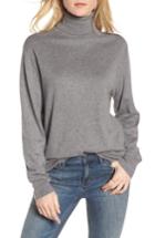 Women's Treasure & Bond Boyfriend Turtleneck Sweater, Size - Grey