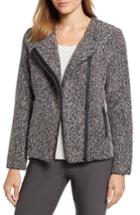 Women's Nic+zoe Confetti Cotton Blend Boucle Jacket - Blue