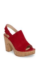 Women's Isola Gabriela Slingback Platform Sandal .5 M - Red