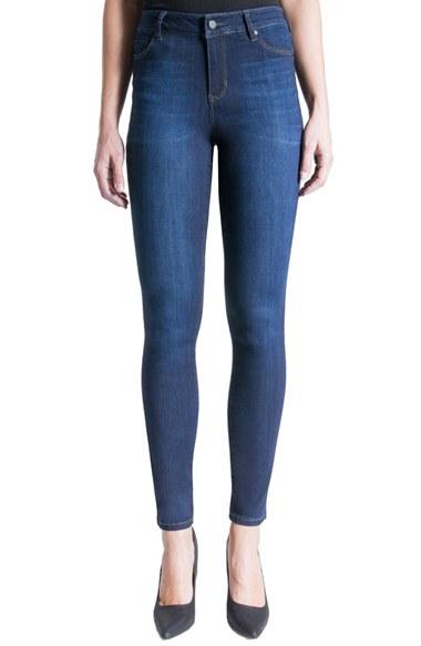 Women's Liverpool Jeans Company Abby Mid Rise Soft Stretch Skinny Jeans - Blue