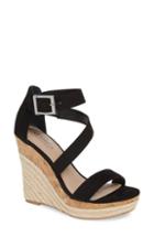 Women's Charles By Charles David Adrielle Asymmetrical Platform Wedge Sandal M - Black