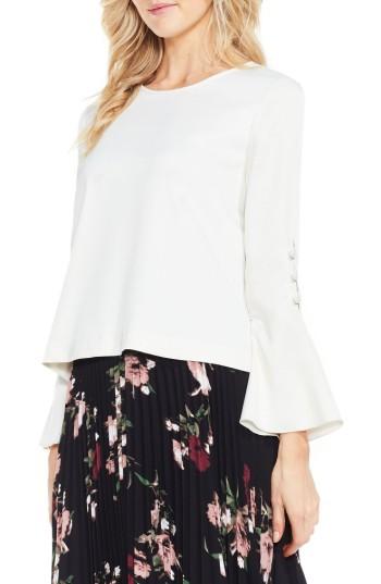 Women's Vince Camuto Flutter Cuff Blouse - White