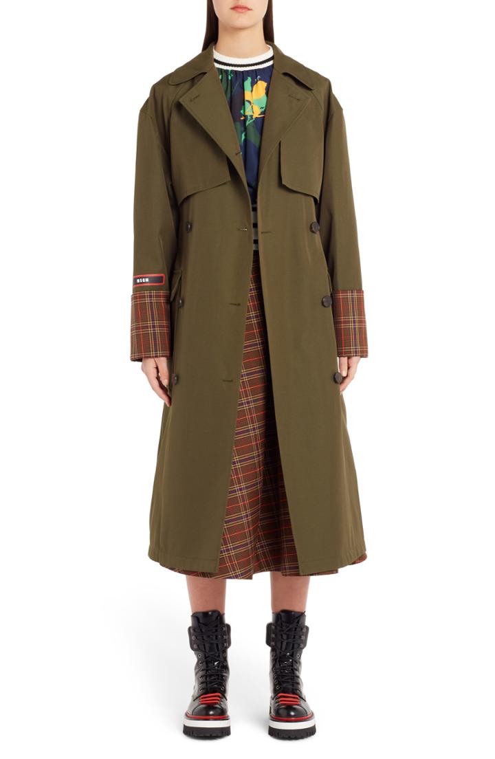 Women's Mm6 Maison Margiela Convertible Wool Coat Us / 40 It - Beige