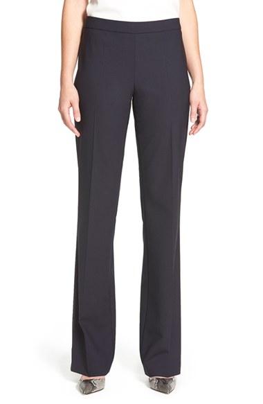 Women's Boss Tulea Bootcut Stretch Wool Suit Trousers - Blue